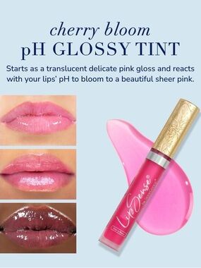 LipSense Cherry Bloom pH Glossy Tint - Sheer Pink Bloom